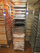 Bakers Rack - 20 Tray 600 x 400mm and a qty of Trays, Wires and Boards