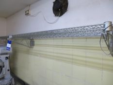 2 x Wire Wall Shelves 1.2 x 0.35m