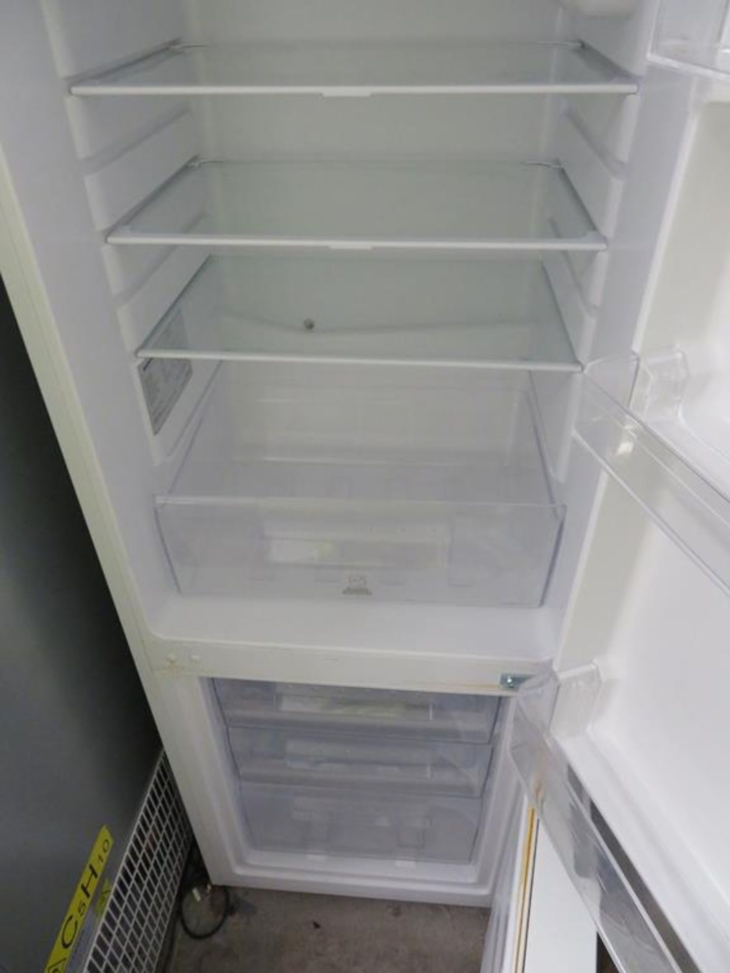 White Fridge/Freezer. 550 x 500 x 1500mm High - Image 2 of 2