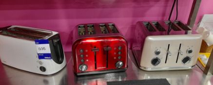 3 x Various toasters