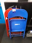 2 x Metal folding chairs