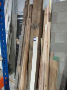 Quantity of timber including hardwood beams