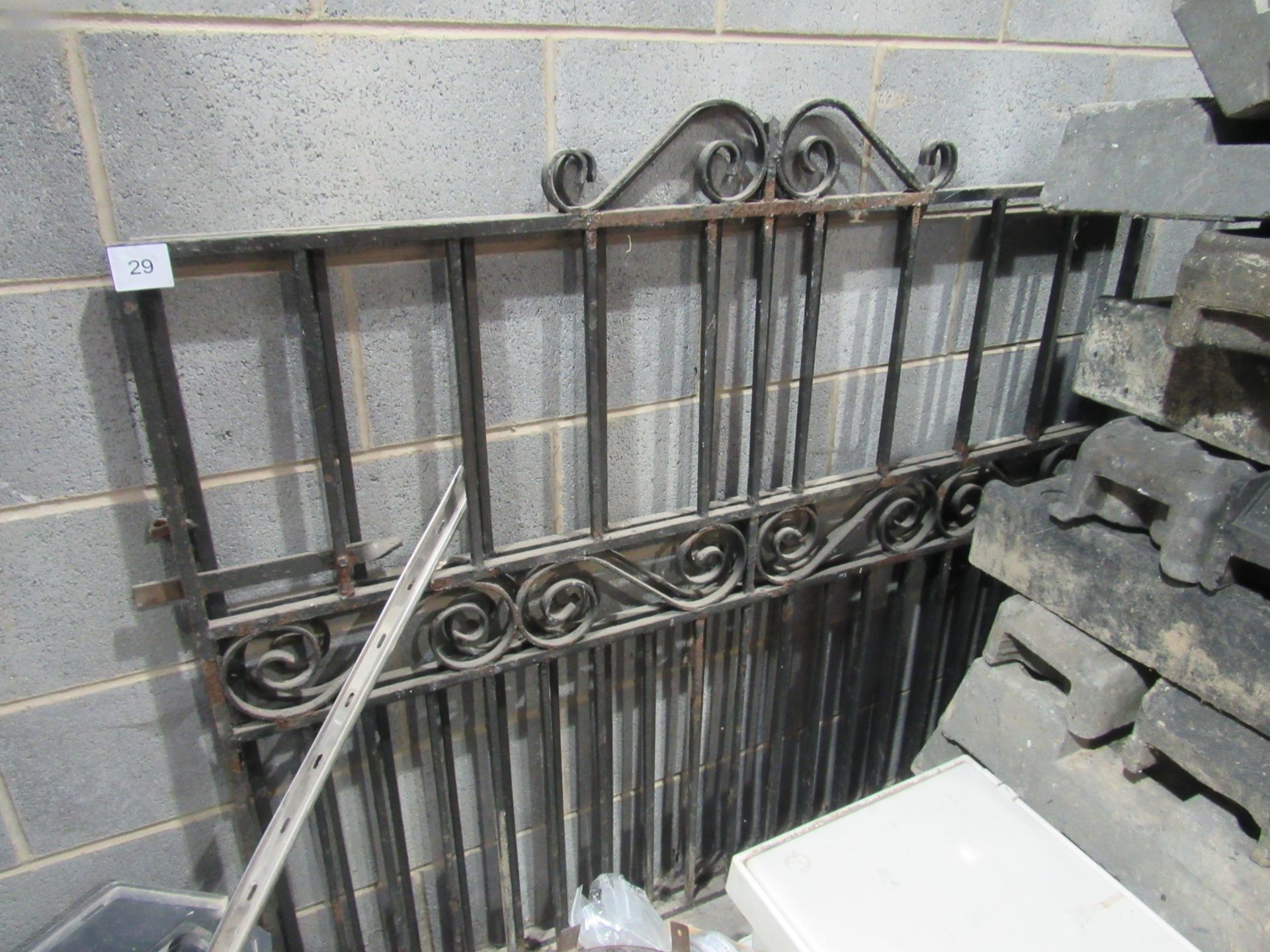 Pair of metal work gates 1450mm x 1270mm each