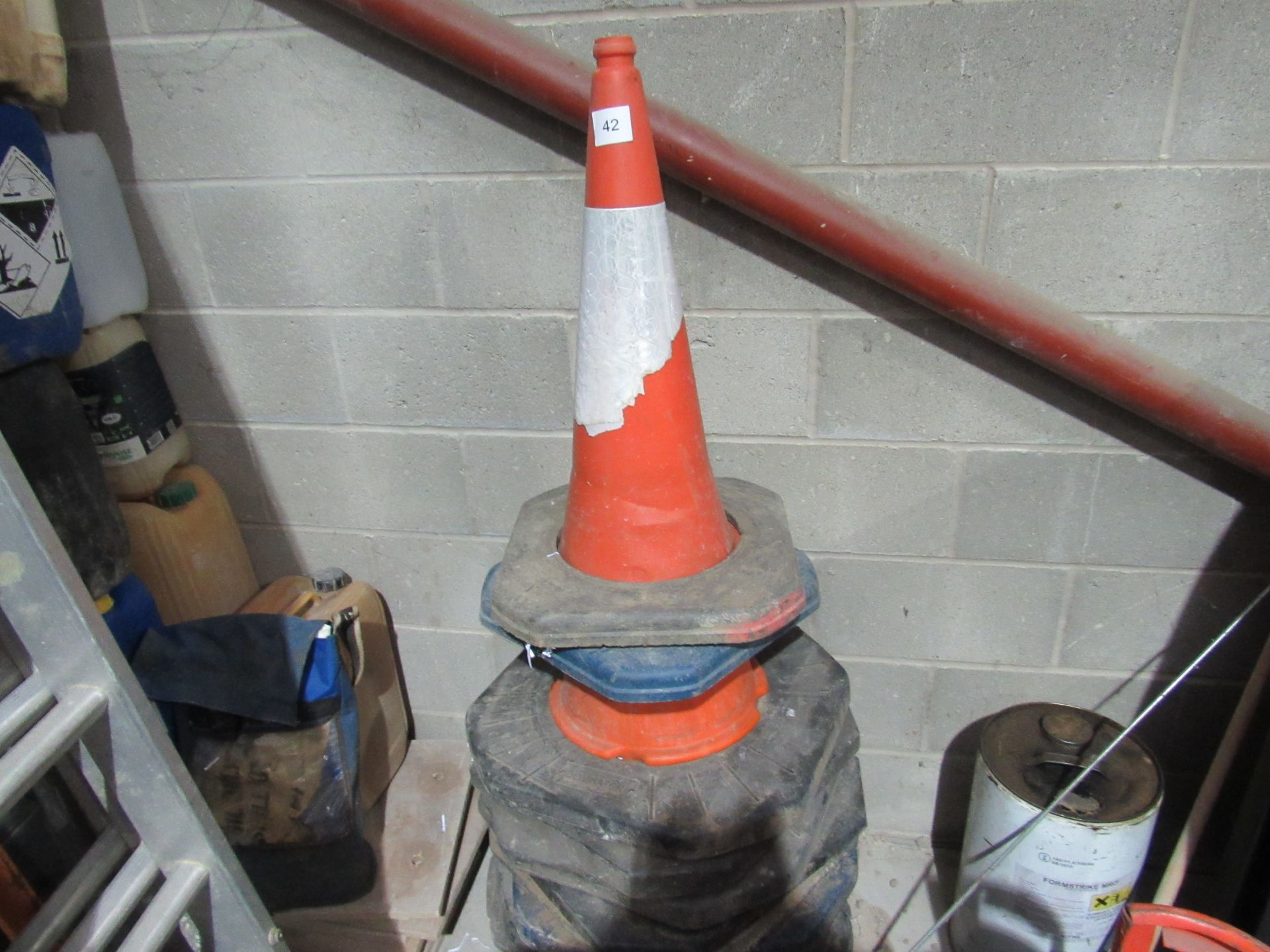 Quantity of various traffic cones