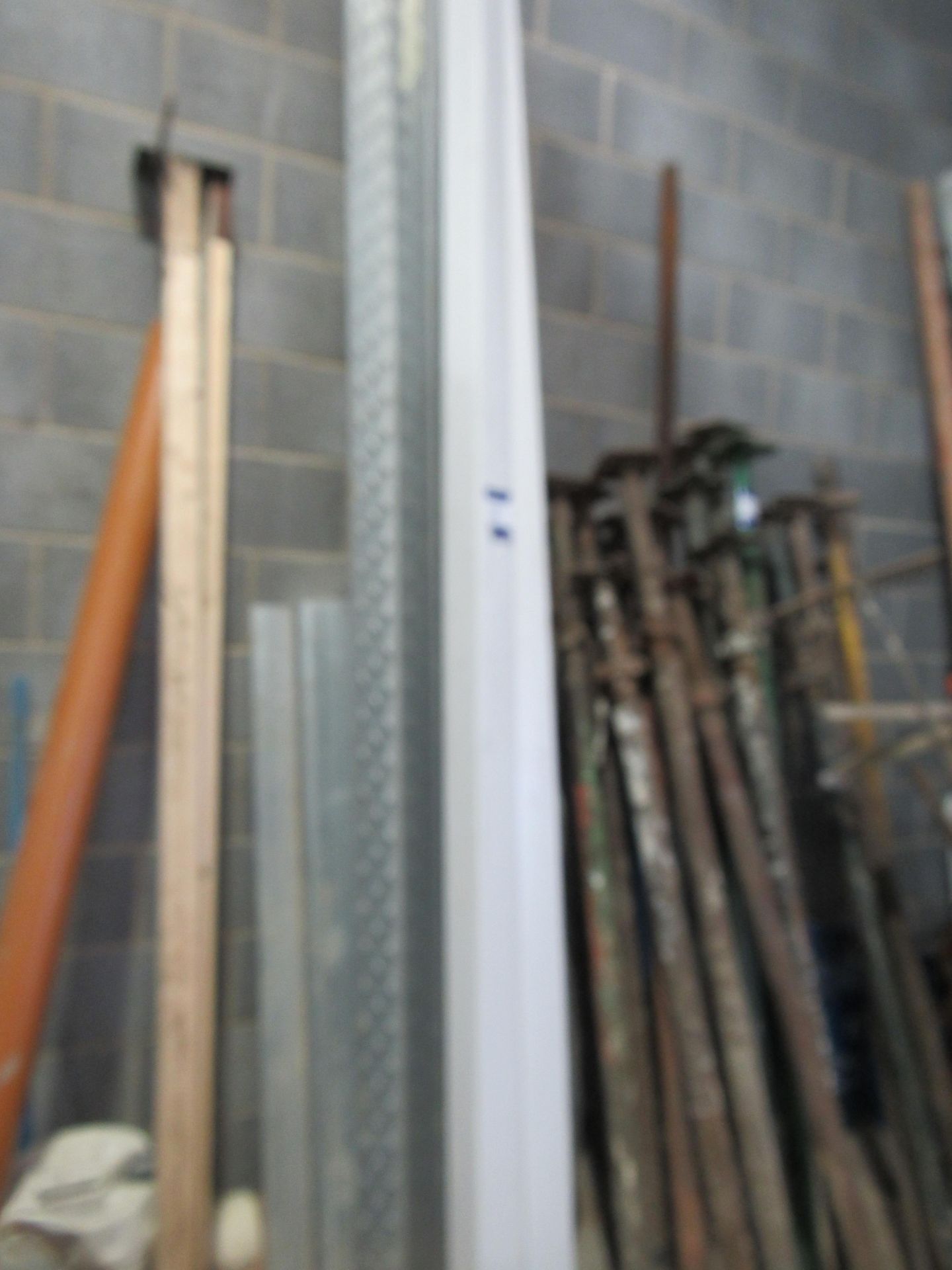 Various galvanised lintels and trunking