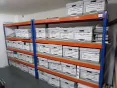 2 Bays of NLE72 metal point boltless shelving 6’x6’x2’