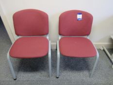 2 x upholstered waiting room chairs