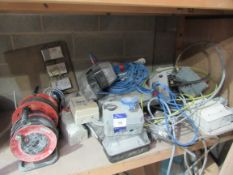 Large quantity of site electrical connections, lights etc.