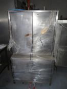 Stainless Steel Four Door Cabinet, 950 x 600 x 1700mm High