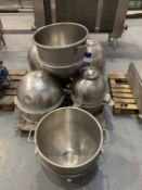 6x Mixing Bowls upto 500mm Internal Diameter