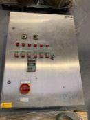 10x Assorted Stainless Steel Food Machinery Control Cabinets and Contents