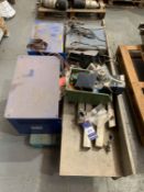 2x Battery Chargers, Bicanciai D70 Platform Scale, SS Bench, Bearings, Machine Parts etc - 2 pallets