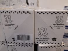 100 boxes Tommee Tippee Eddie the Elephant comfort