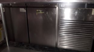 Foster EP1/2M stainless steel Eco Pro G2 2-door 280ltr counter Fridge, serial number E5360987
