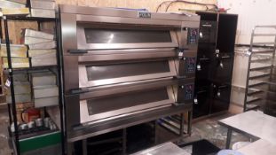 Polin Stratos 3STA 4676 H22 S207 3-deck Modular Electric Oven (2022) 415v serial number 2109151/CD/