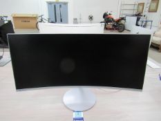 Samsung 34" LC345791WTU curved monitor with power cable