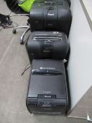 2x Rexel and 1x Fellowes paper shredders