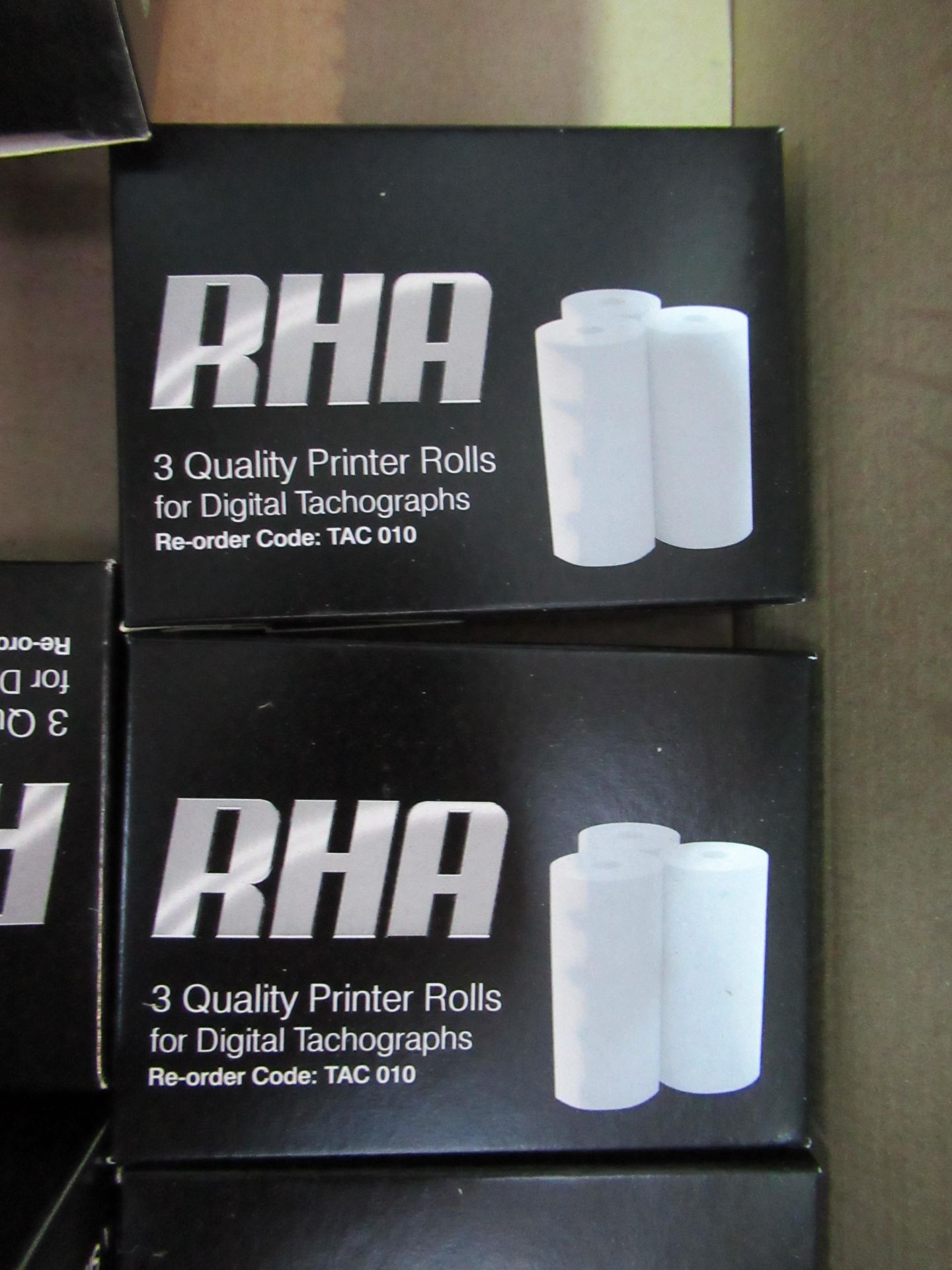 4x boxes of Ricoh A4 paper, qty of tachograph printing rolls and 4x Ricoh printing cartridges - Image 5 of 10