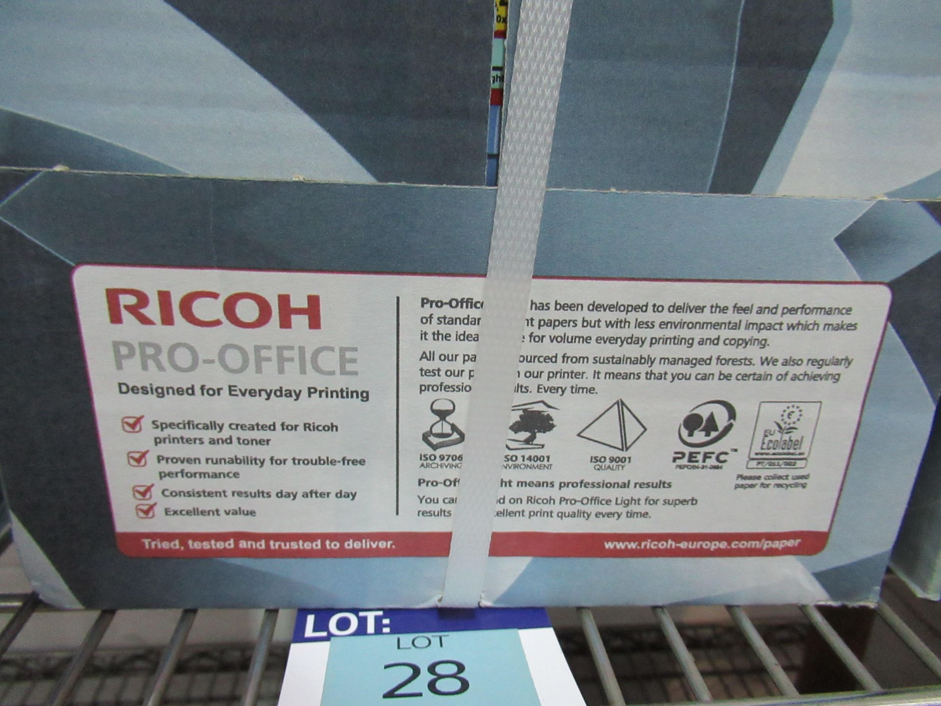 4x boxes of Ricoh A4 paper, qty of tachograph printing rolls and 4x Ricoh printing cartridges - Image 3 of 10