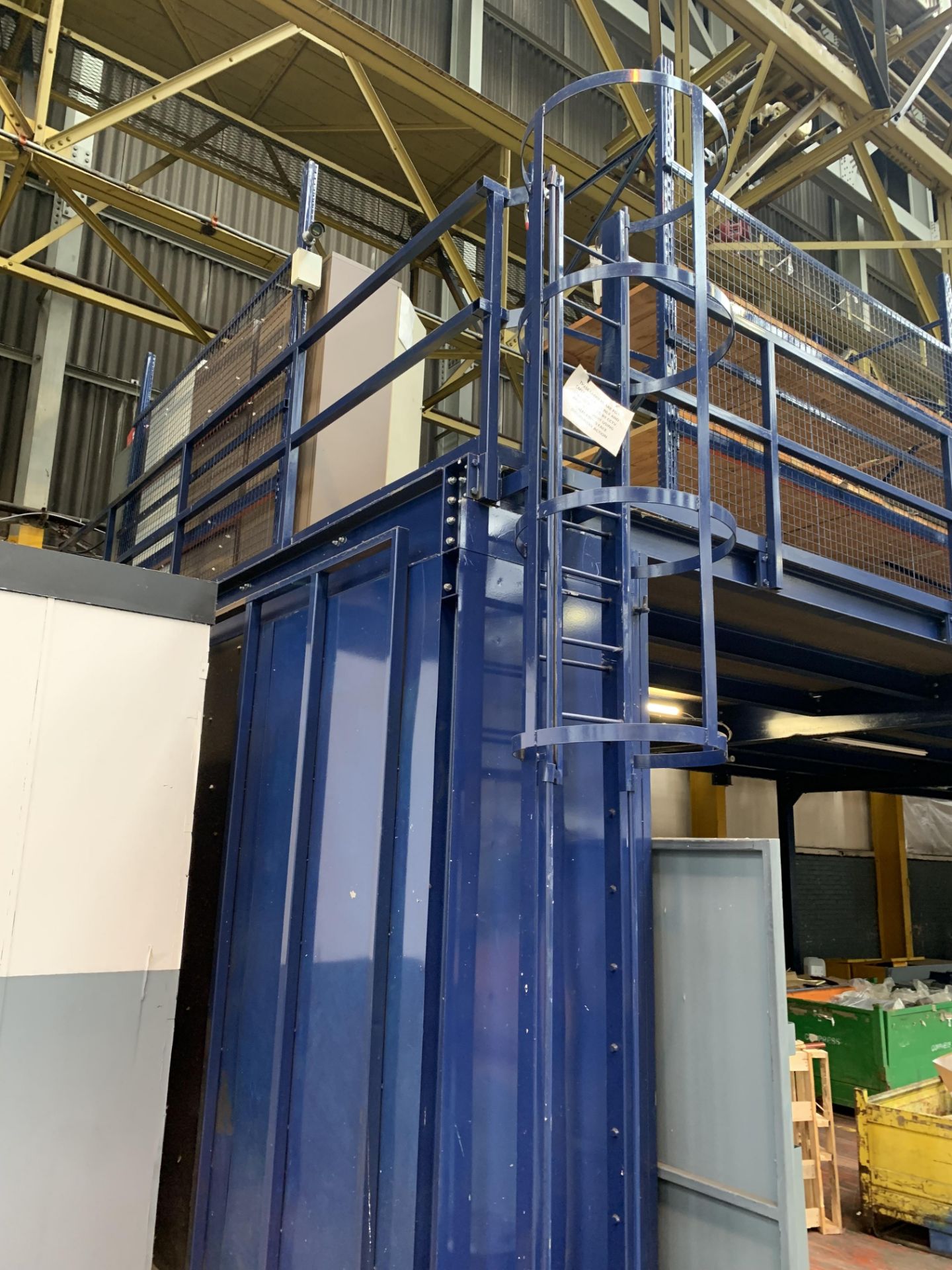 A Steel Mezzanine Floor, approx 25m x 6.3m. - Image 9 of 13