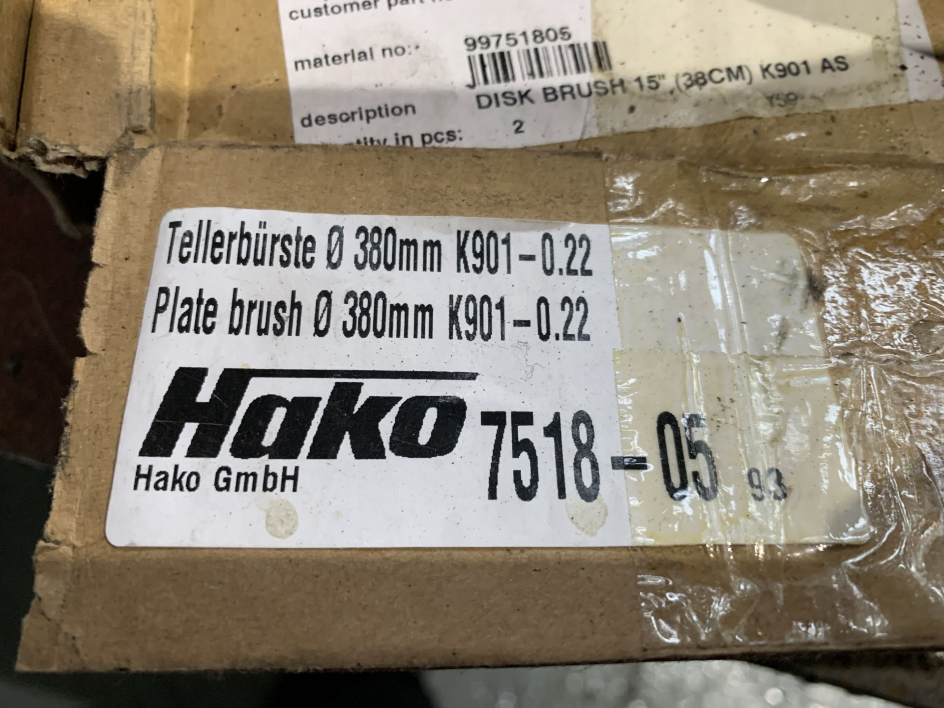 2x Hako Plate Brushes, 380mm. - Image 3 of 3