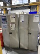 2x Steel Double Door Cabinets.