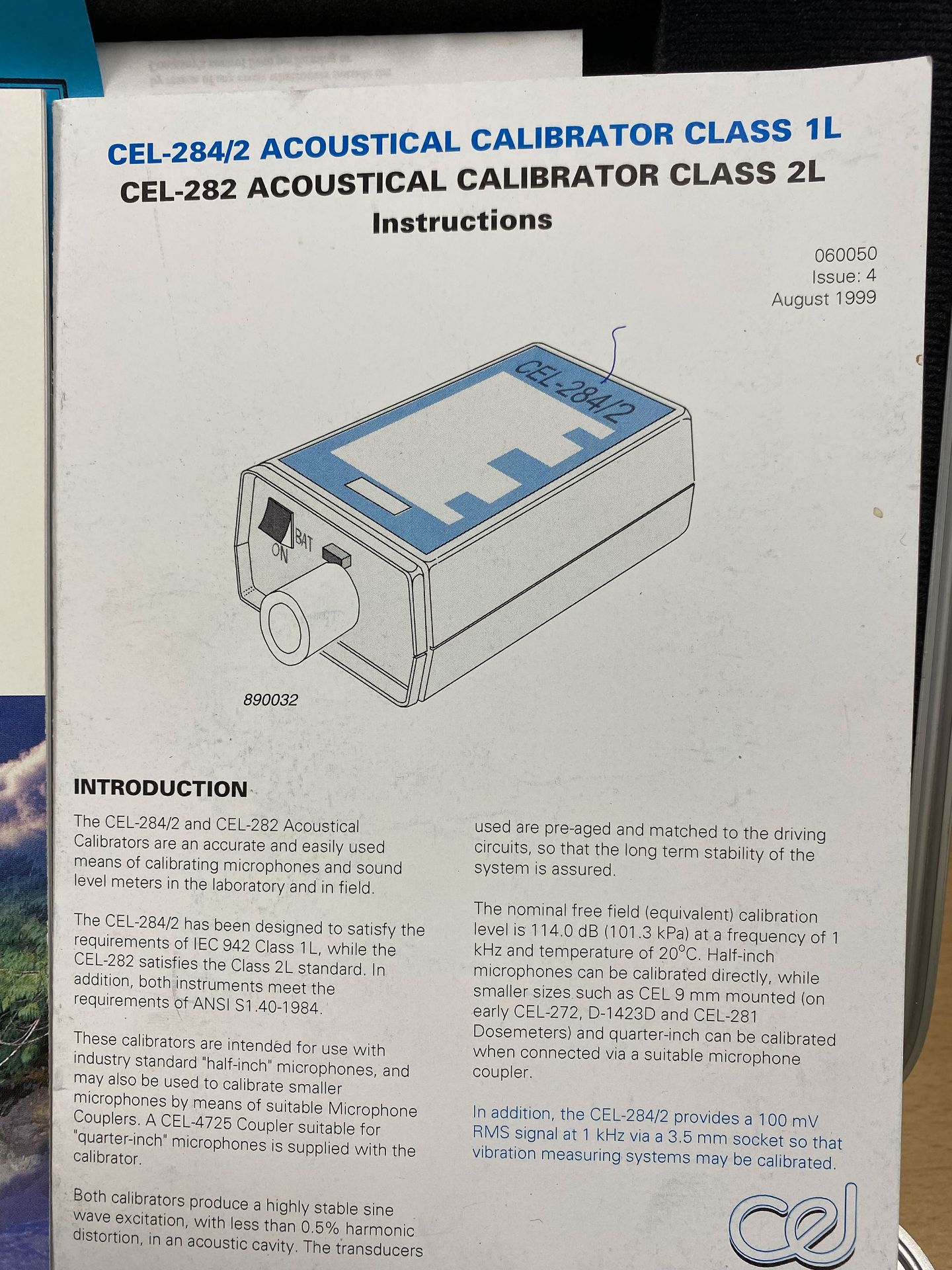 Circus Research Model CR:162C Clas 2 Integrating Sound Level Meter & a CEL 282 Acoustical Calibrator - Image 12 of 12