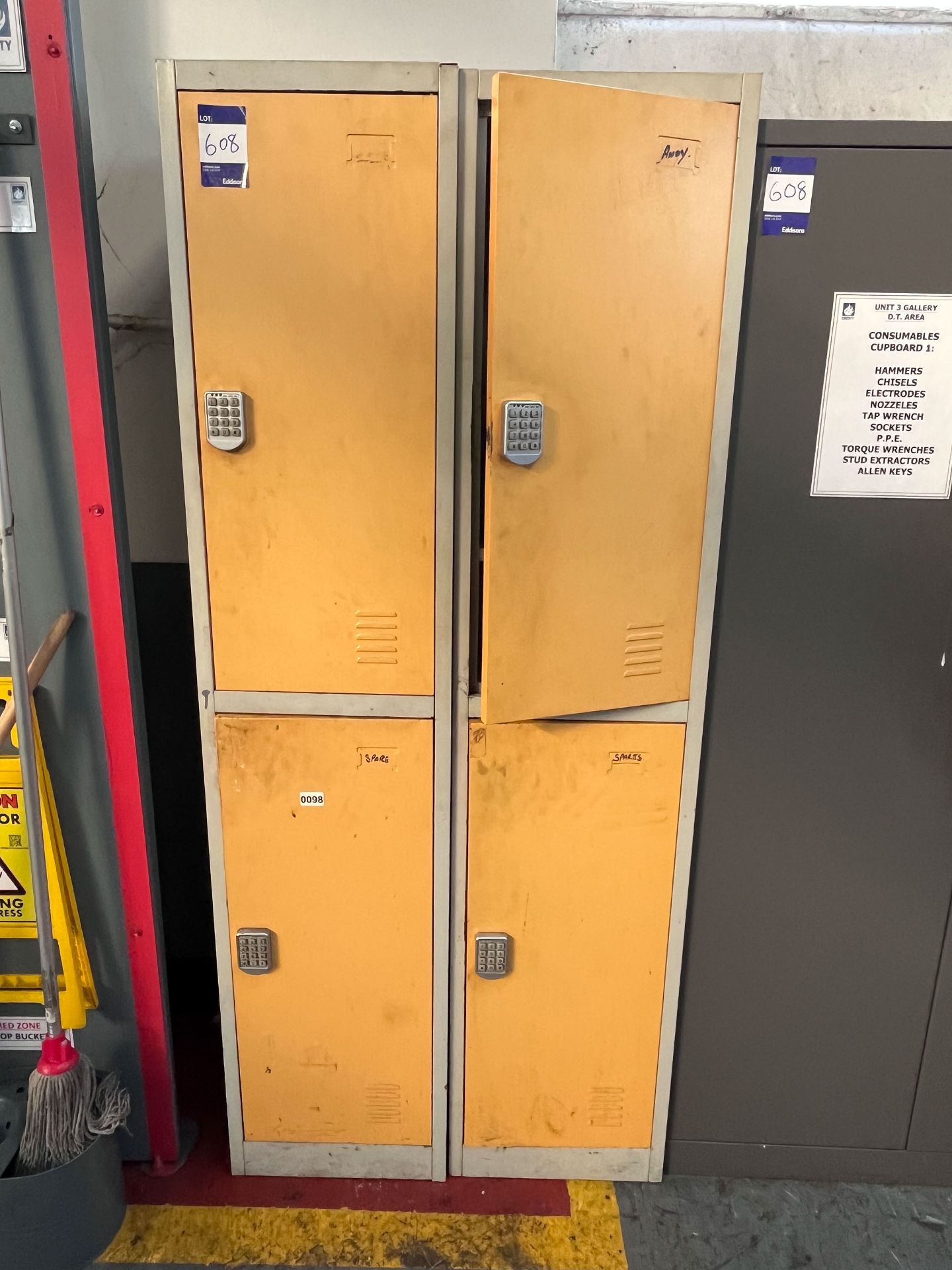 Sealy Consumables Cabinet and 2x Two-Door Lockers - Image 3 of 3