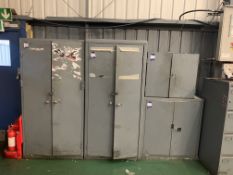 4x Various Steel Cabinets & Contents.