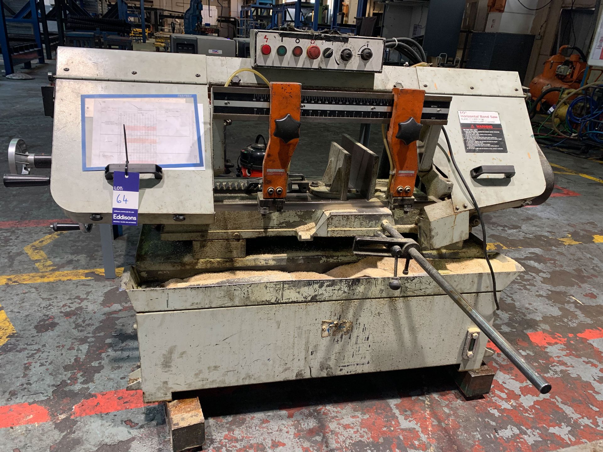 Model UE-250A 10" Horizontal Band Saw.