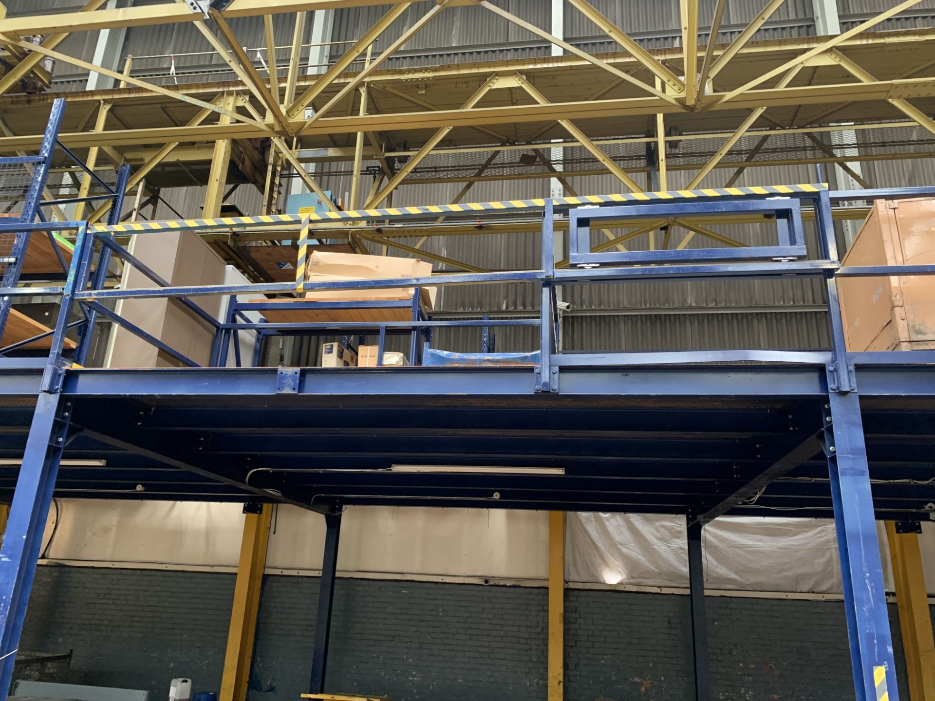 A Steel Mezzanine Floor, approx 25m x 6.3m. - Image 4 of 13