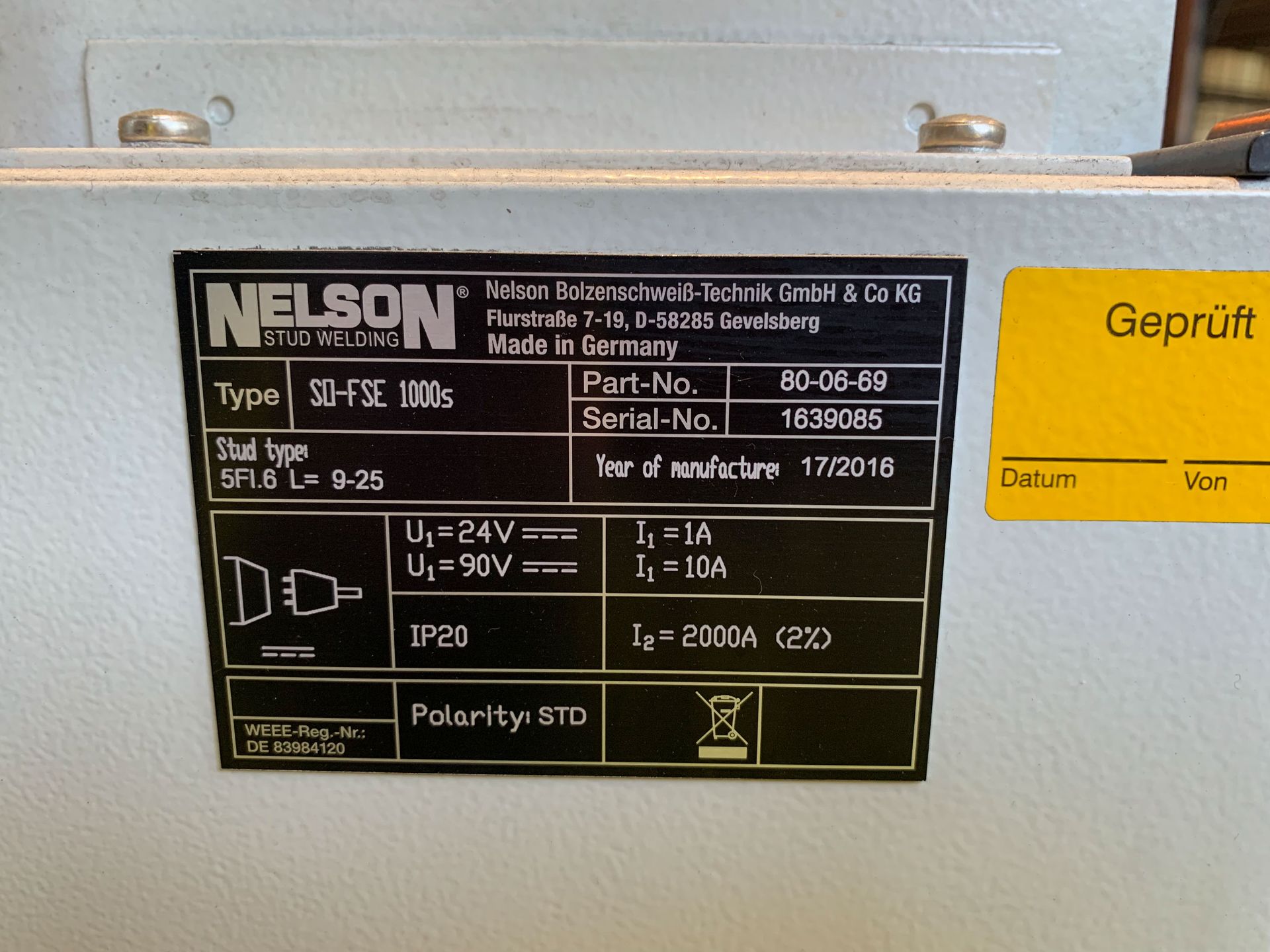 ProSpot/Nelson Stud Welder - Image 10 of 10