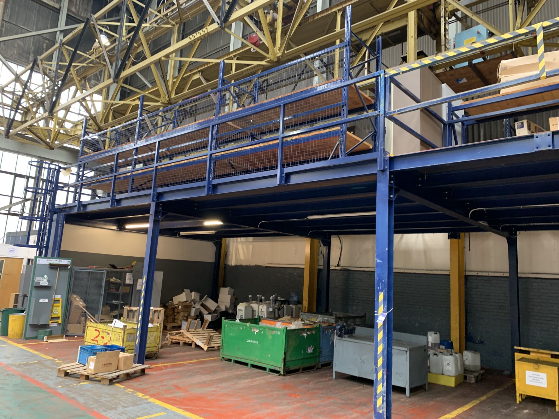 A Steel Mezzanine Floor, approx 25m x 6.3m. - Image 6 of 13