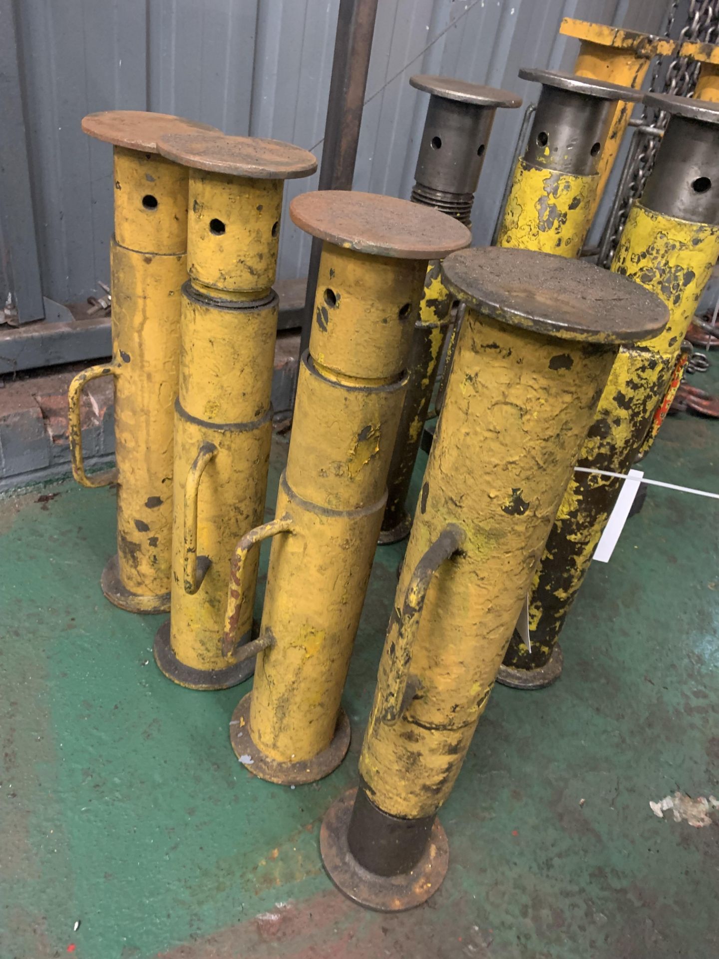 4x Heavy Duty Engineers Adjustable Stands.