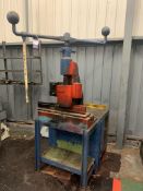 Sweeney & Blocksidge Fly Press on Steel Bench.