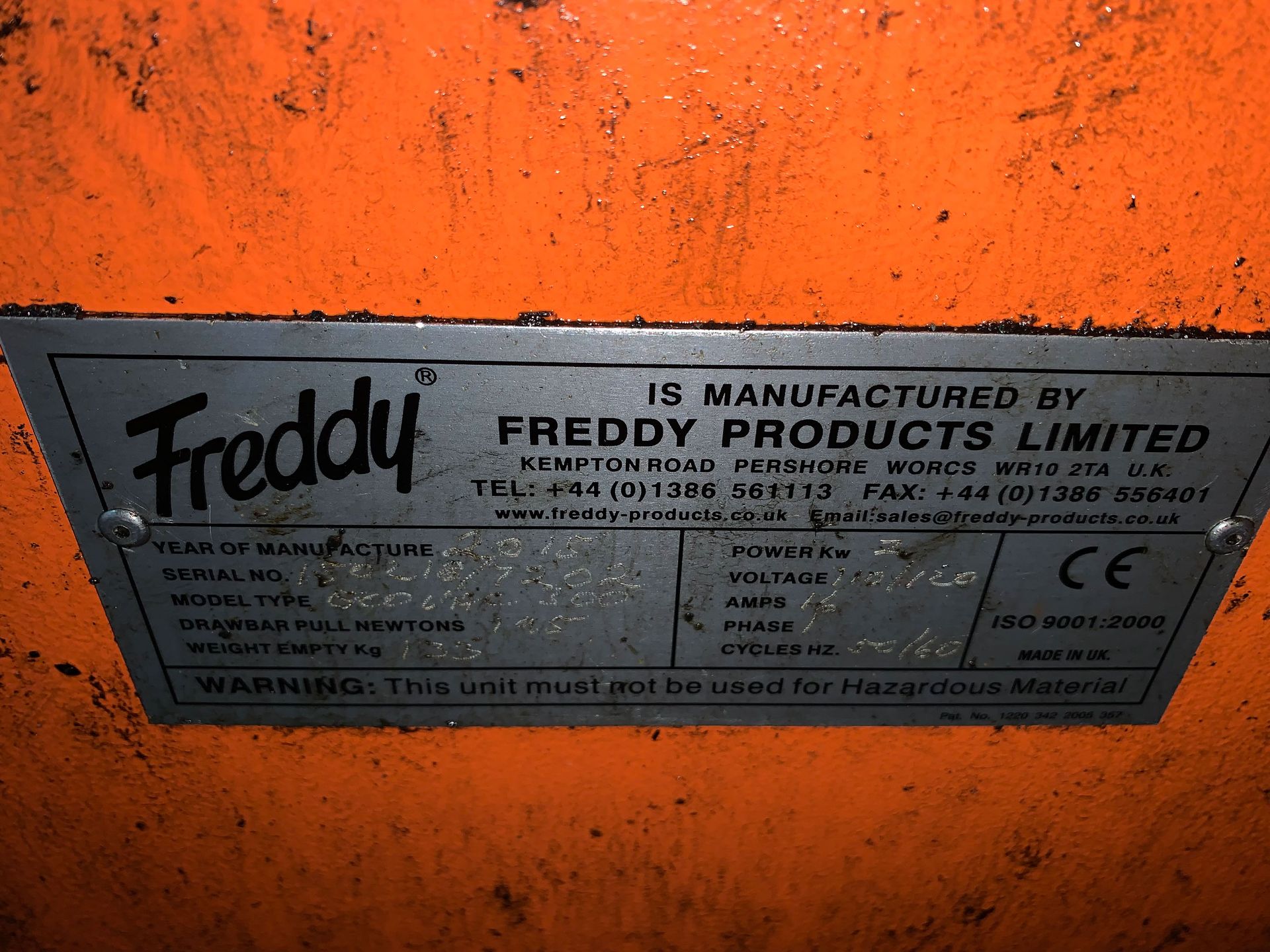 Freddy EcoVac 300 Liquid Vacuum. Year 2015. - Image 6 of 6