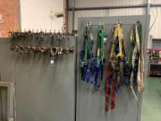 Quantity of Various Safety Harnesses (uncertificated), and Quantity of Various Lighting Eyebolts & D