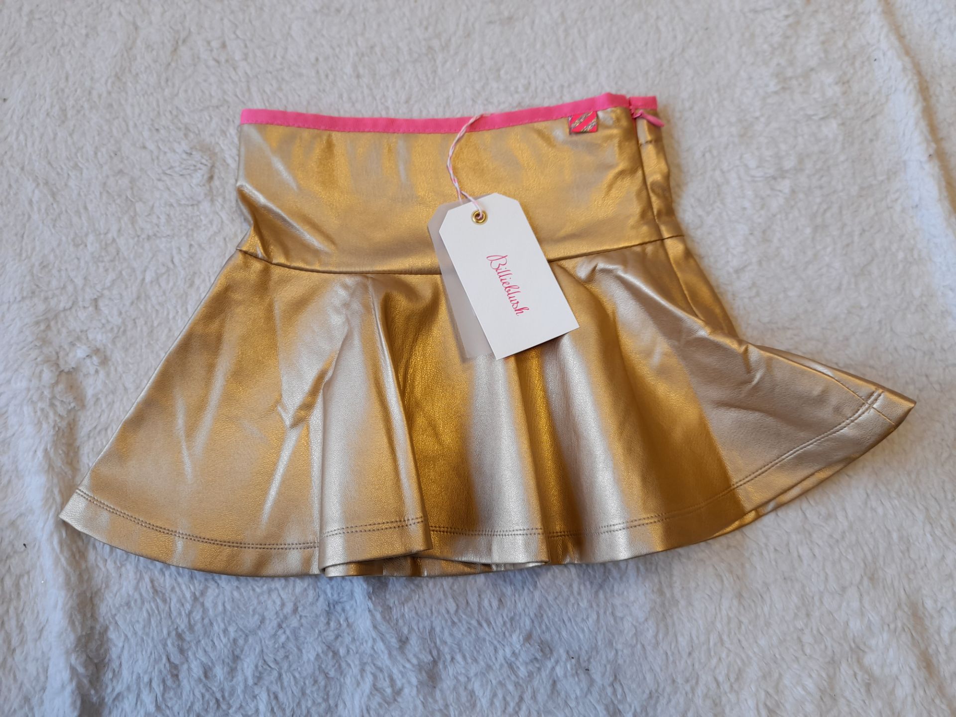 BillieBlush Gold Flared-Hem Skirt, Age 10 years, R