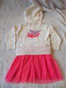 Billieblush Jumper Dress, with Ivory Hooded Jumper