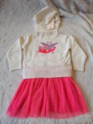 Billieblush Jumper Dress, with Ivory Hooded Jumper