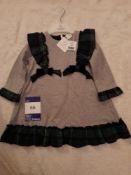 1 x Deolinda grey and green tartan dress, size 24