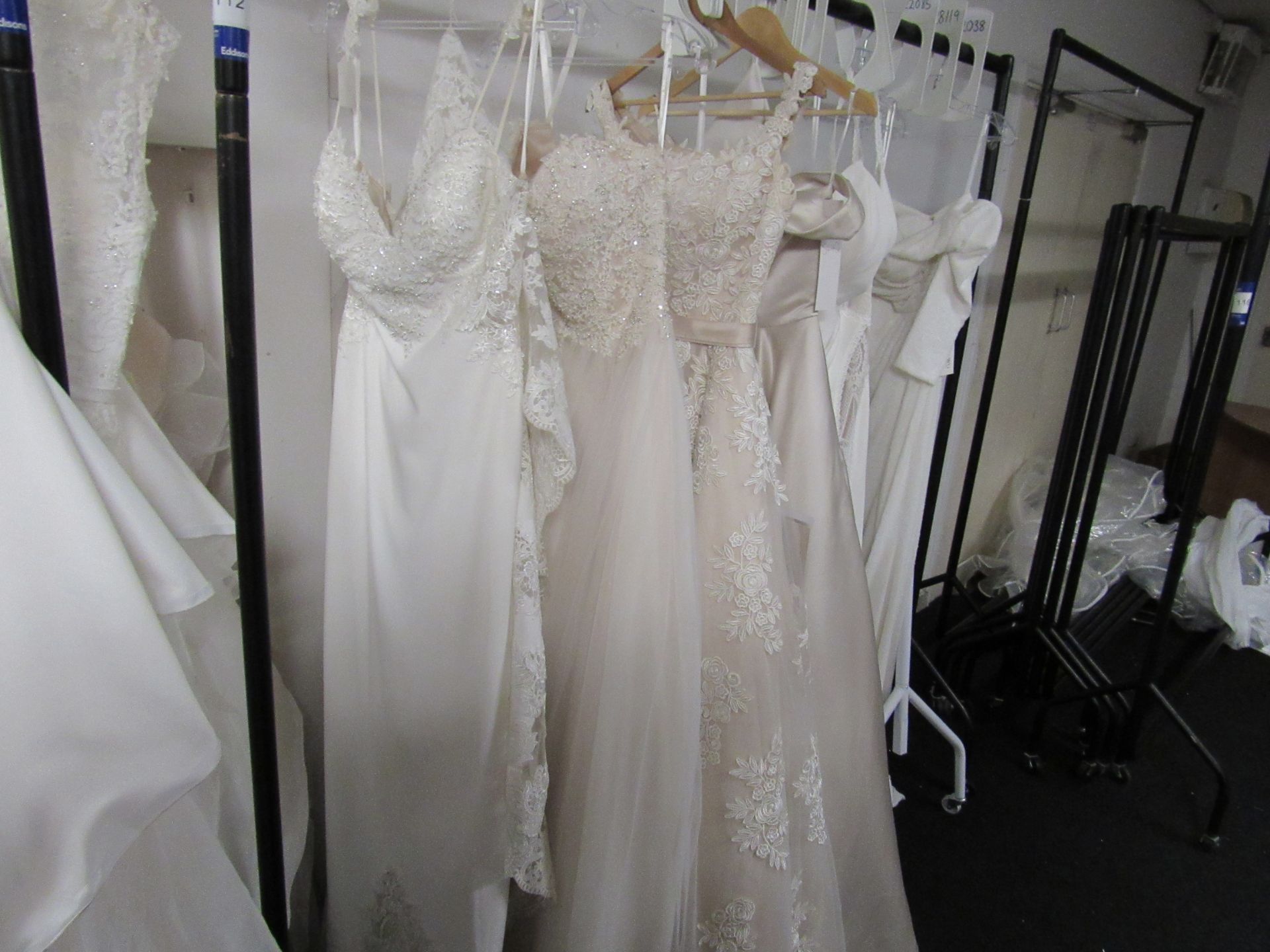 6 various bridal gowns to rail - Image 2 of 3