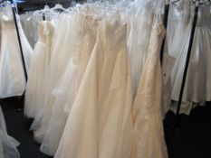 7 various bridal gowns
