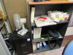 2 drawer filing cabinet with bookcase