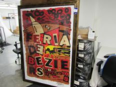 Framed Feria de Bezie RS 2008 Poster