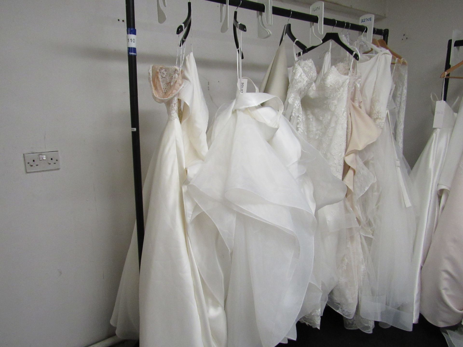 9 various bridal gowns to rail