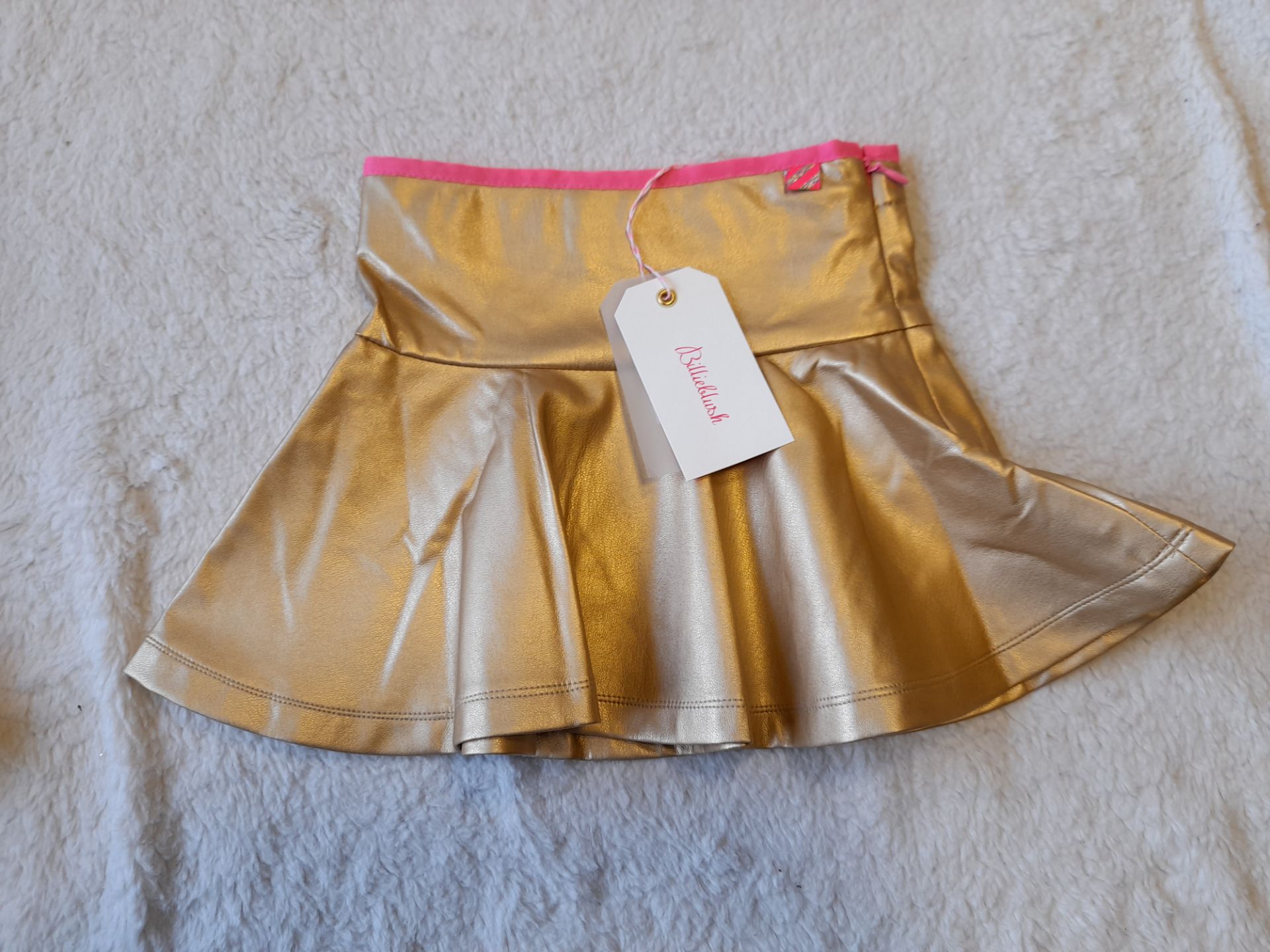 BillieBlush Gold Flared-Hem Skirt, Age 3 years, RR