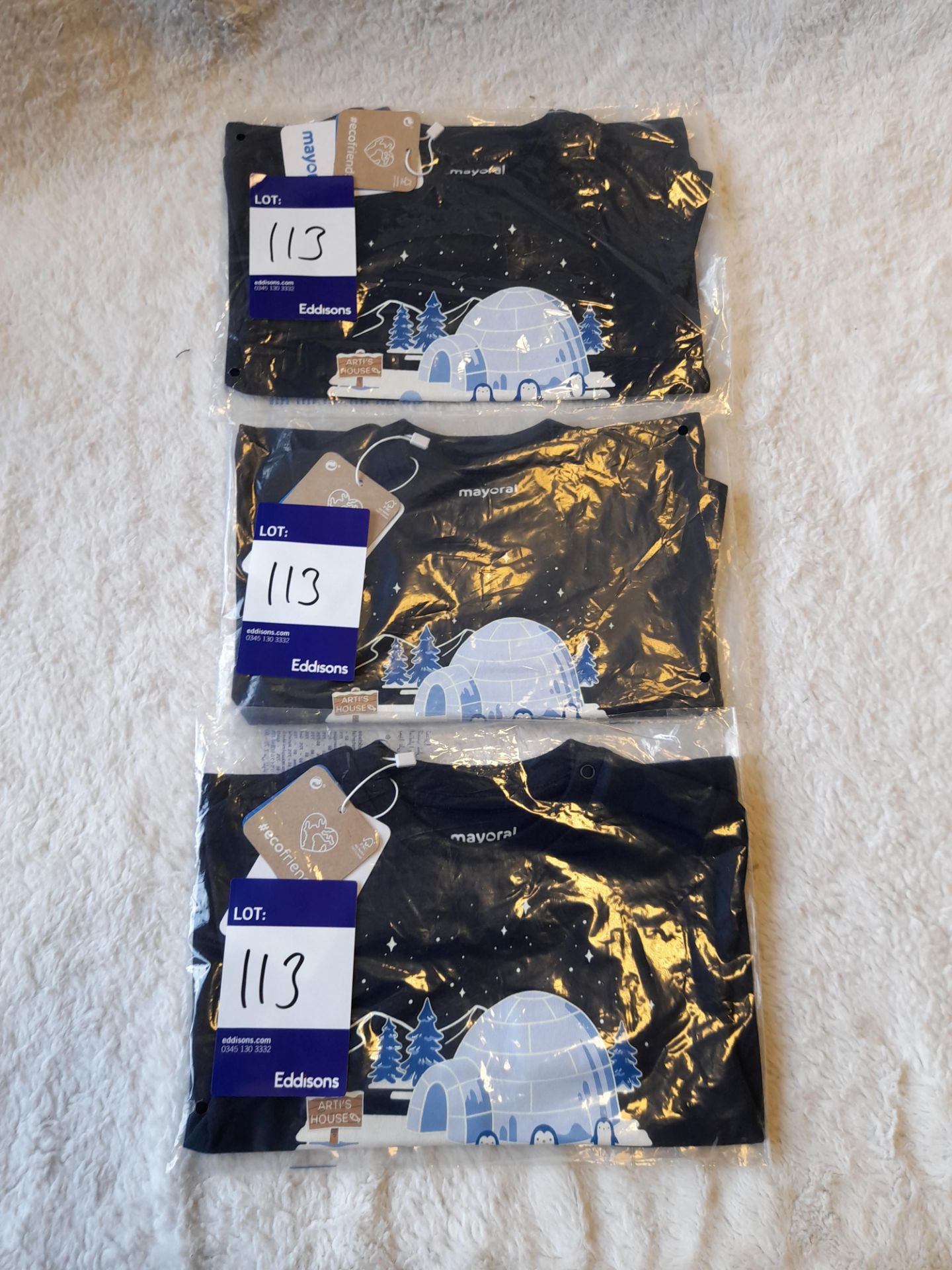 4 x Mayoral Long Sleeved T-shirts, in Blue & Navy, - Image 2 of 4