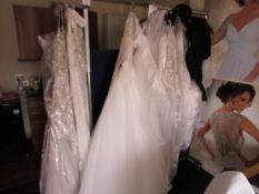 6 various bridal gowns