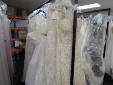 8 various Bridal gowns
